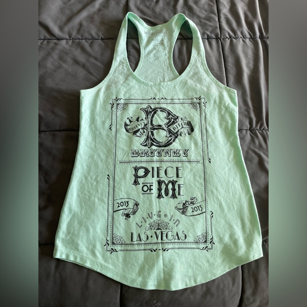 Britney Spears Racer Back Tank Top Piece of Me Live in Vegas 2013-2017 Large